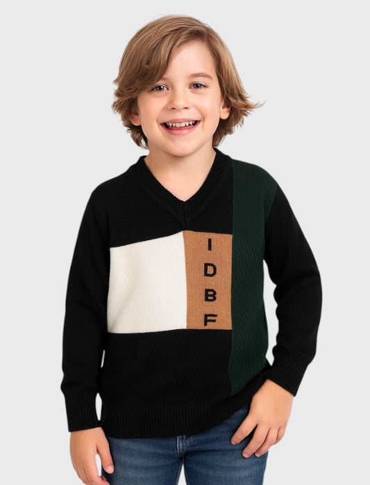 بلوفر اولادي شتوي بقصه عاديه ولياقه v