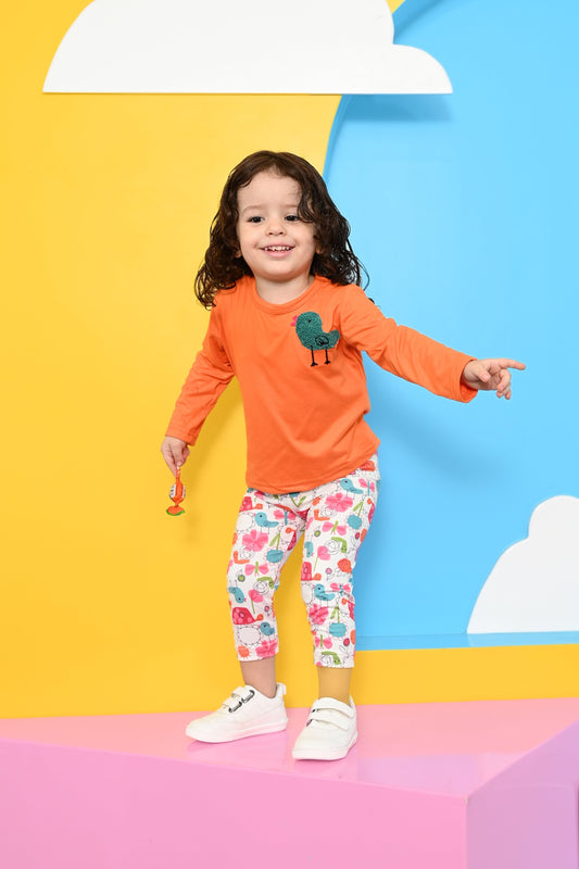 بيجامة بيبي بناتي للعيد بأكمام طويلة