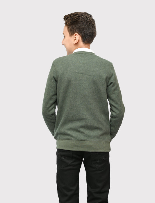 بلوفر اولادي تريكو قصة عادية لياقه V للعيد