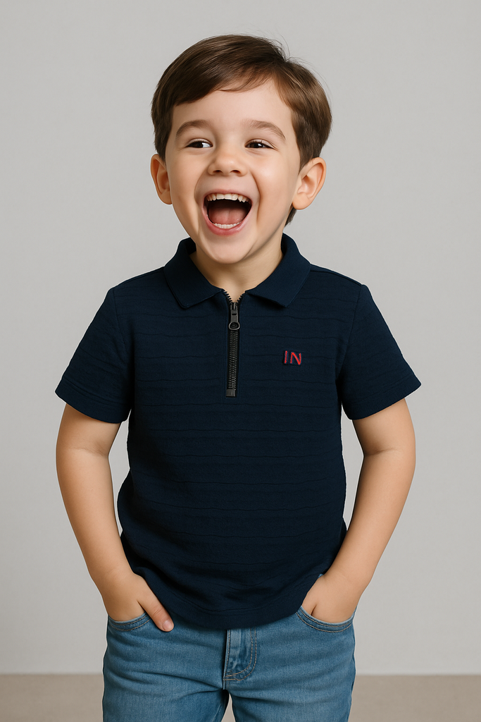 تيشيرت بولو أولادي بأكمام قصيرة