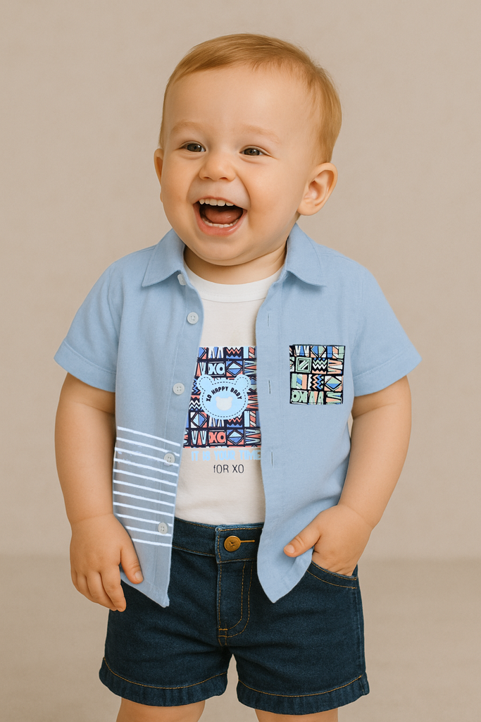 طقم بيبي 3 قطع  للعيد