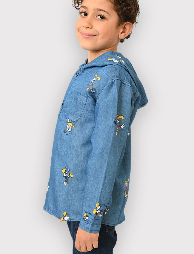 تي شيرت أولادي طويل الأكمام