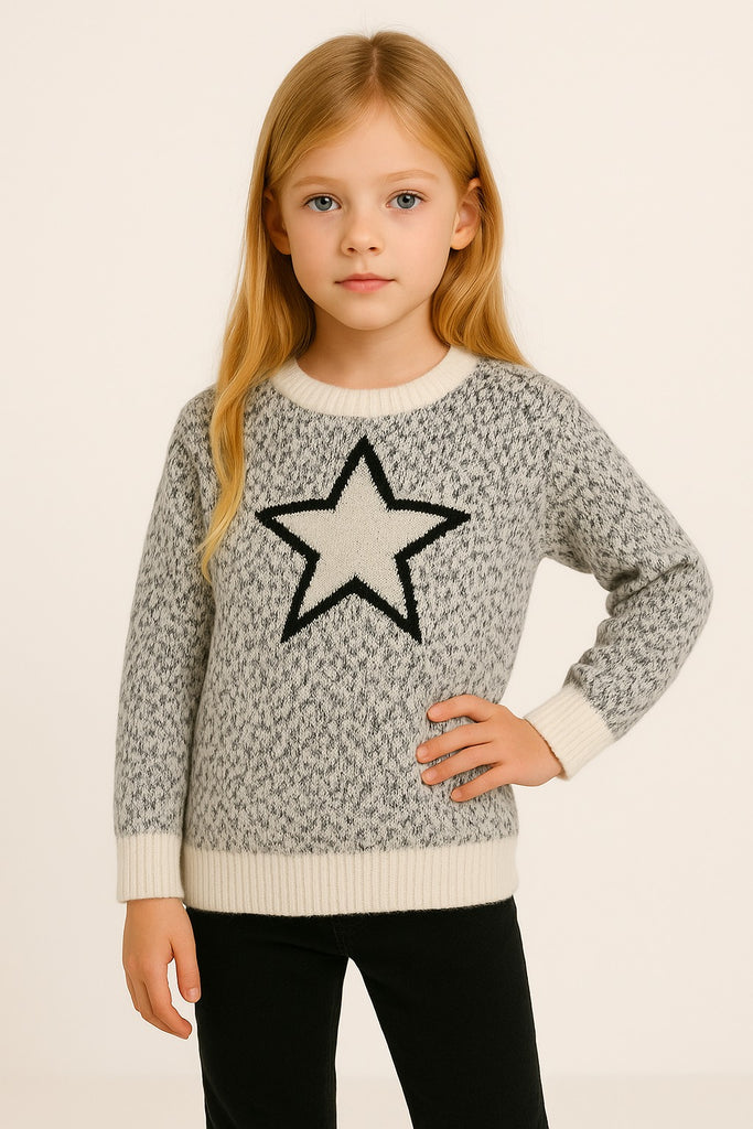 بلوزه بناتي صوف شتوي برسمه نجمه