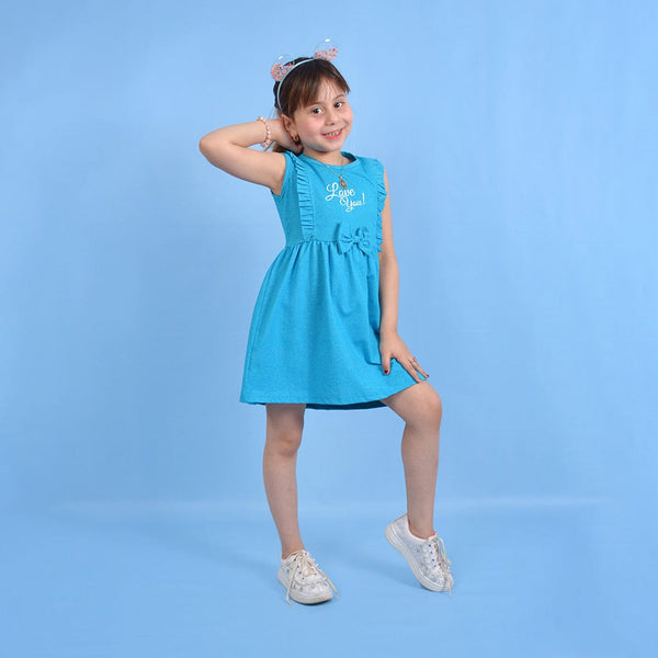 فستان اطفال بنات صيفي سمبل - ألاأونا | ملابس اطفال