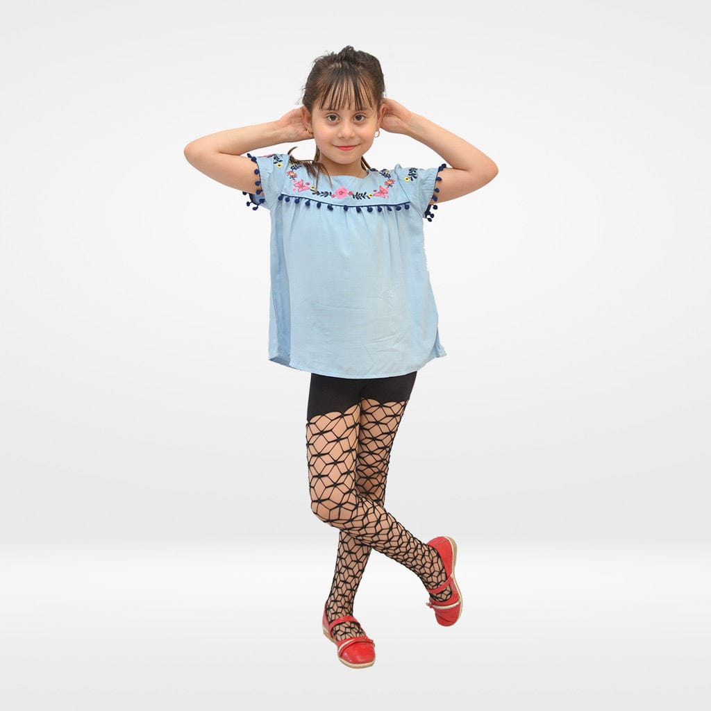 كولون اطفال بتصميم شبكي شفاف - ألاأونا | ملابس اطفال