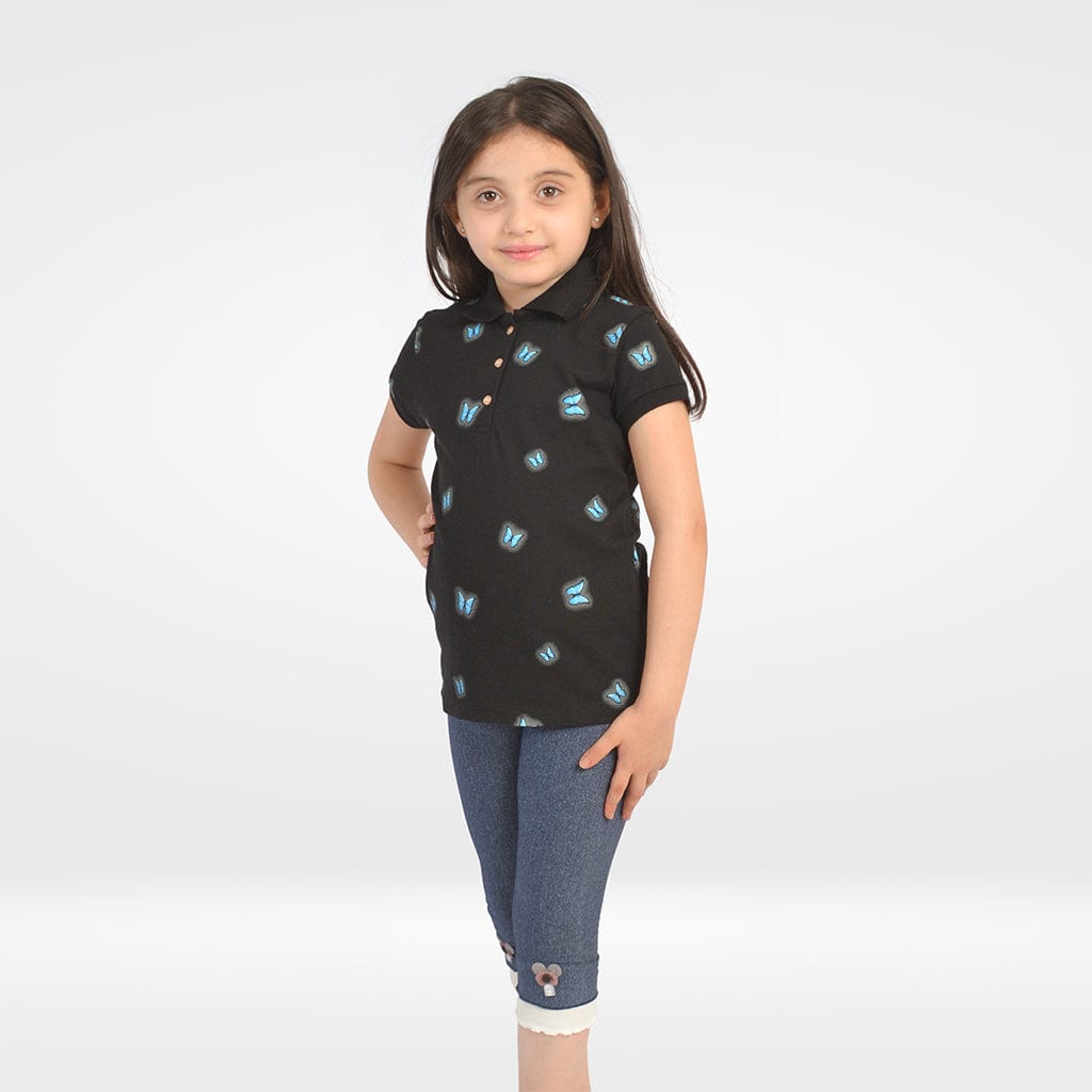 تي شيرت بناتي بتصميم فضفاض - ألاأونا | ملابس اطفال