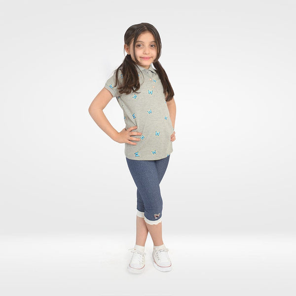 تي شيرت بناتي بتصميم فضفاض - ألاأونا | ملابس اطفال